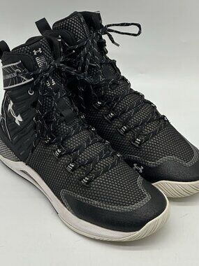 Under Armour Hovr Highlight Ace Black White Volleyball Shoes Women's Size 11